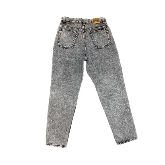 Vintage Brittania Gray Wash Mom Jeans Tapered 80s/90s High Rise Denim | W32 L30 - Picture 2 of 11